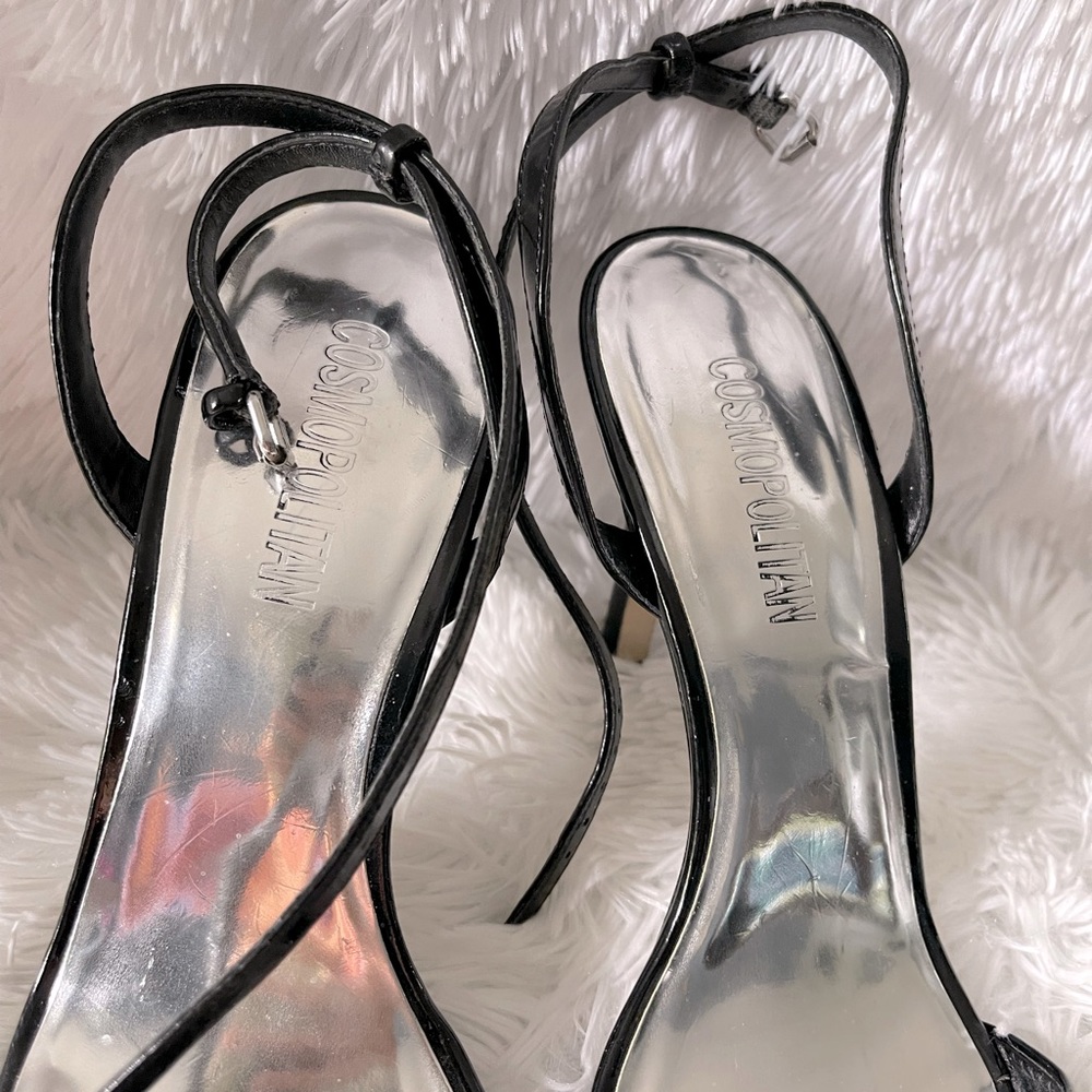 Simple Black Summer Dress Sandal - Picture 2 of 3